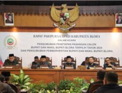 DPRD Blora Umumkan Calon Bupati dan Wakil Bupati Terpilih