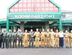 Jalin Silaturahmi, Bupati OKI Kunjungi Kodim 0402/OKI