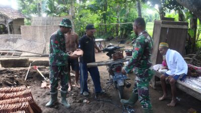 Sulit Akses R4 di Lokasi TMMD, Sepeda Motor Jadi Alternatif Angkut Material