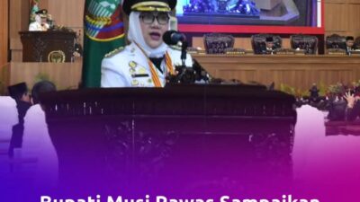 Rapat Paripurna DPRD Musi Rawas,Dalam Rangka Mendegarkan Pidato Bupati Musi Rawas Hj. Ratna Machmud Masa Jabatan 2025 – 2030