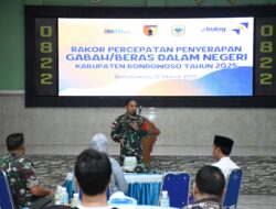 Dandim 0822 Pimpin Rakor Percepatan Penyerapan Gabah Beras di Bondowoso