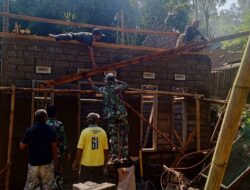 Satgas TMMD Bondowoso Percepat Rutilahu Dengan Manfaatkan Bahan yang Ada