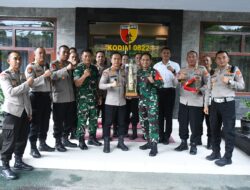 Perkuat Sinergi, Kapolres Bondowoso Lakukan Kunjungan ke Makodim 0822
