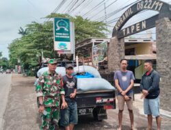 Anggota Koramil 0822/11 Tapen Sertu Suryadi Kawal Warga Binaannya Jual Gabah Padi ke Buloq