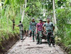 Warga Mulai Rasakan Manfaat Jalan Paving TMMD 123 Bondowoso