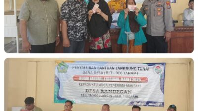 Penyaluran BLT-DD Tahap Awal Desa Randegan Kecamatan Tanggulangin TA 2025 di Penghujung Ramadhan