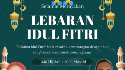 Keluarga Besar SMA N 2 RAMBANG KUANG, Beserta Staf Jajaran nya Mengucapkan Selamat Hari Raya Idul Fitri (1446.H)