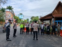 Ketat! Pengamanan Pos Pantau Idul Fitri 1446 H di Alun-Alun, Babinsa Siaga Penuh