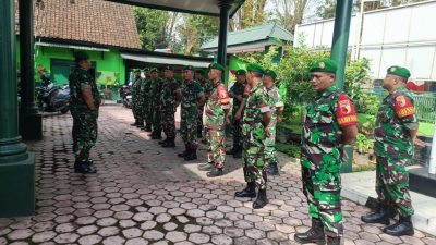 Apel Pagi dan Jam Danramil Ditekankan Perintah Kasdim Koramil 0822/01 Waspada Saat Mudik