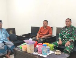 Suasana Lebaran Babinsa Sosialisasikan Kebersihan dan Keamanan di Desa Maesan