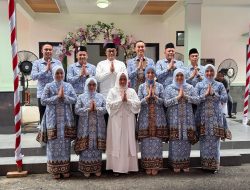 Bersama Forkopimda OKI, Dandim 0402/OKI Silahturahmi di Hari Raya Idul Fitri