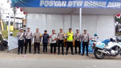 Camat Sumber Harta tinjau Objek Wisata Danau Aur Musi Rawas,Di hari idul fitri 1446H