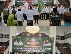 Letkol Inf Rinto Wijaya Dandim 0422/LB Hadiri Pelantikan dan Halal Bihalal PCNU Pesisir Barat
