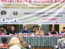 Wabup Sidoarjo Hj. Mimik Idayana Hadiri Sosialisasi dan Musdes di Kedondong, Dorong Pembentukan Koperasi dan Ketahanan Pangan