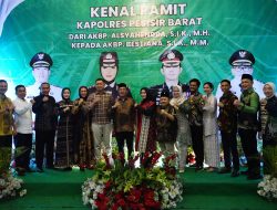 Letkol Inf Rinto Wijaya Hadiri acara kenal pamit Kapolres Pesisir Barat