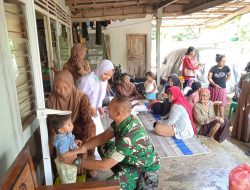 Babinsa Aktif Dampingi Posyandu, Warga Taal Antusias Sambut Pelayanan Kesehatan Gratis