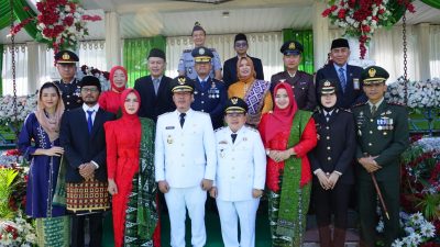 Dandim 0422/LB Hadiri Peringatan HUT Kab. Pesisir Barat Ke-12