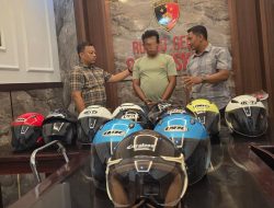 Polres Situbondo Berhasil Amankan Residivis Pencurian Helm dan Sita Puluhan Barang Bukti