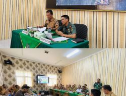 Kodim 0422/Lampung Barat Gelar Rapat Koordinasi Teknis TMMD ke-124 di Kabupaten Pesisir Barat