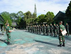 LETKOL INF RINTO WIJAYA TERIMA KUNJUNGAN TIM WASLAKGIAT PERMILDAS KODIKLATAD DI KODIM 0422/LAMPUNG BARAT