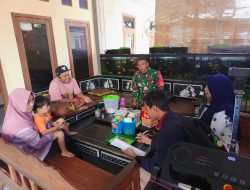 Sinergi TNI dan Mahasiswa Babinsa Dampingi Kegiatan Prodigizi di Desa Sempol Kab Bondowoso