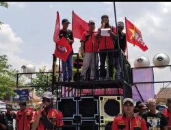MAY DAY SERIKAT BURUH SERBUPRI (PT.BRK) OGAN ILIR BERAKSI,MENUNTUT KESEJAHTERAAN BURUH DI BUMI BERTENAGA