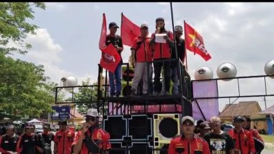 MAY DAY SERIKAT BURUH SERBUPRI (PT.BRK) OGAN ILIR BERAKSI,MENUNTUT KESEJAHTERAAN BURUH DI BUMI BERTENAGA