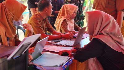 Tim Kesehatan TMMD Ke-124 Kodim 0422/Lampung Barat Kembali Berikan Pelayanan Kesehatan Gratis