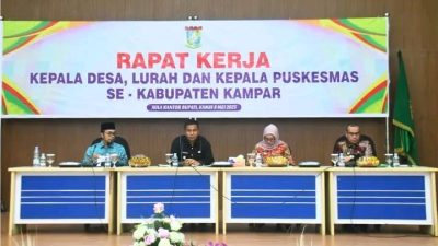 Bupati Kampar Ajak Kades dan Kapus Se-Kabupaten Wujudkan Pemerintahan Desa yang Lebih Tertata dan Responsif