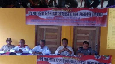 Musyawarah Desa Khusus (Musdesus) Pembentukan Koperasi merah putih,Desa Tanjung Bulan,Untuk Kemandirian Ekonomi