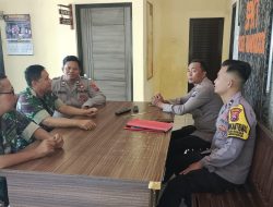 Sinergitas TNI Polri,Babinsa Lakukan Kunjungan Produktif ke Polsek Tamankrocok
