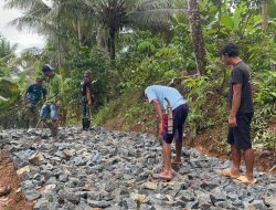 Pengerasan Badan Jalan Capai 38% di TMMD ke-124 Kodim 0422/Lampung Barat