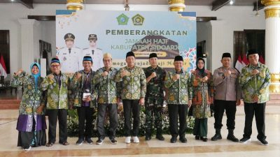 Bupati Sidoarjo Lepas Pemberangkatan 752 Calon Jamaah Haji Sidoarjo Menuju Tanah Suci