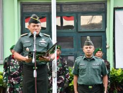 Kasdim 0822 Bondowoso Tegaskan,Disiplin dan Profesionalisme Saat Pimpin Upacara Bendera 17-an