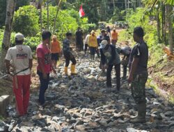 Pengerjaan Fisik TMMD ke-124 Kodim 0422/Lampung Barat Capai 50 Persen