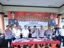 Operasi Pekat Semeru 2025 Polresta Banyuwangi Ungkap 25 Kasus Amankan 37 Tersangka