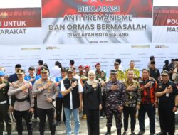 Gelar Deklarasi Anti-Premanisme dan Ormas Bermasalah Forkopimda Plus Kota Malang Sepakat Jaga Kondusifitas