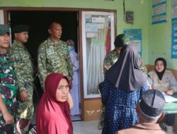 Yonif 514/SY Gelar Pengobatan Gratis dan Bagikan 200 Paket Sembako untuk Warga Kaligedang