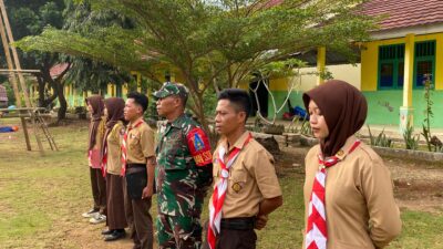 Kodim 0422/LB Buka Saka Wira Kartika di SMAN 1 Bengkunat Belimbing