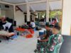 Bakti TNI PRODUKTIF untuk Rakyat : Danramil Dan Babinsa Dukung Program P4K Lewat Donor Darah