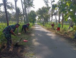 TNI Manunggal dengan Rakyat! Sertu Kunaidi Jadi Penggerak Gotong Royong di Desa Cangkring