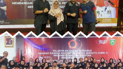PENGURUS ABRI-1 SUMSEL DILANTIK, GUBERNUR SUMSEL BERHARAP MENJADI ORGANISASI BERMANFAAT DAN PRO RAKYAT