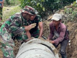 Pemasangan Gorong-Gorong di Lokasi TMMD ke-124 Kodim 0422/Lampung Barat Tingkatkan Aksesibilitas Warga