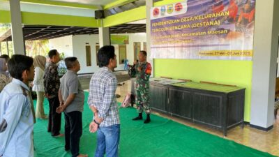 Desa Gunung Sari Siaga, Babinsa Serka Suparno Pimpin Langsung Pelatihan Tangguh Bencana
