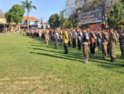 Sinergi TNI-Polri, Kodim 0822 Bondowoso Ikut Apel Pengamanan Idul Adha 1446 H