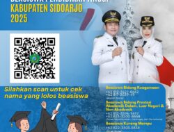 Pemkab Sidoarjo Umumkan Daftar Penerima Beasiswa Pendidikan Tinggi