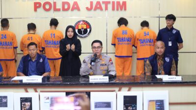 Polda Jatim Berhasil Ungkap Kasus Tindak Pidana ITE Pornografi Anak Motif Cemburu