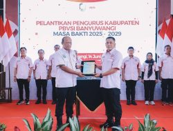 Kapolda Jatim Lantik Pengurus PBVSI Banyuwangi Masa Bhakti Tahun 2025-2029