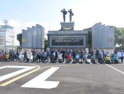 Bupati Subandi Ikut Meriahkan Scooter Riding di Lanudal Juanda
