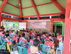 Wujudkan Ketangguhan Wilayah, Babinsa 0822 Hadiri Pembentukan Desa Tangguh Bencana di Sumber Gading Kab Bondowoso
